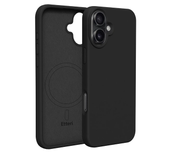 Etui Etteri Silicone Case do iPhone 16 Czarny