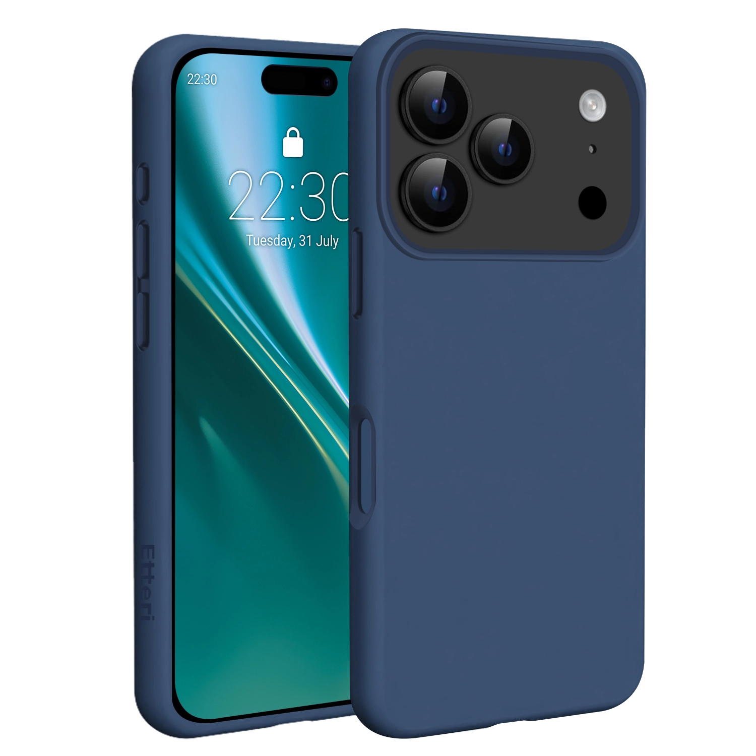 Etui Etteri Silicone Case do iPhone 17 Pro Max Niebieski