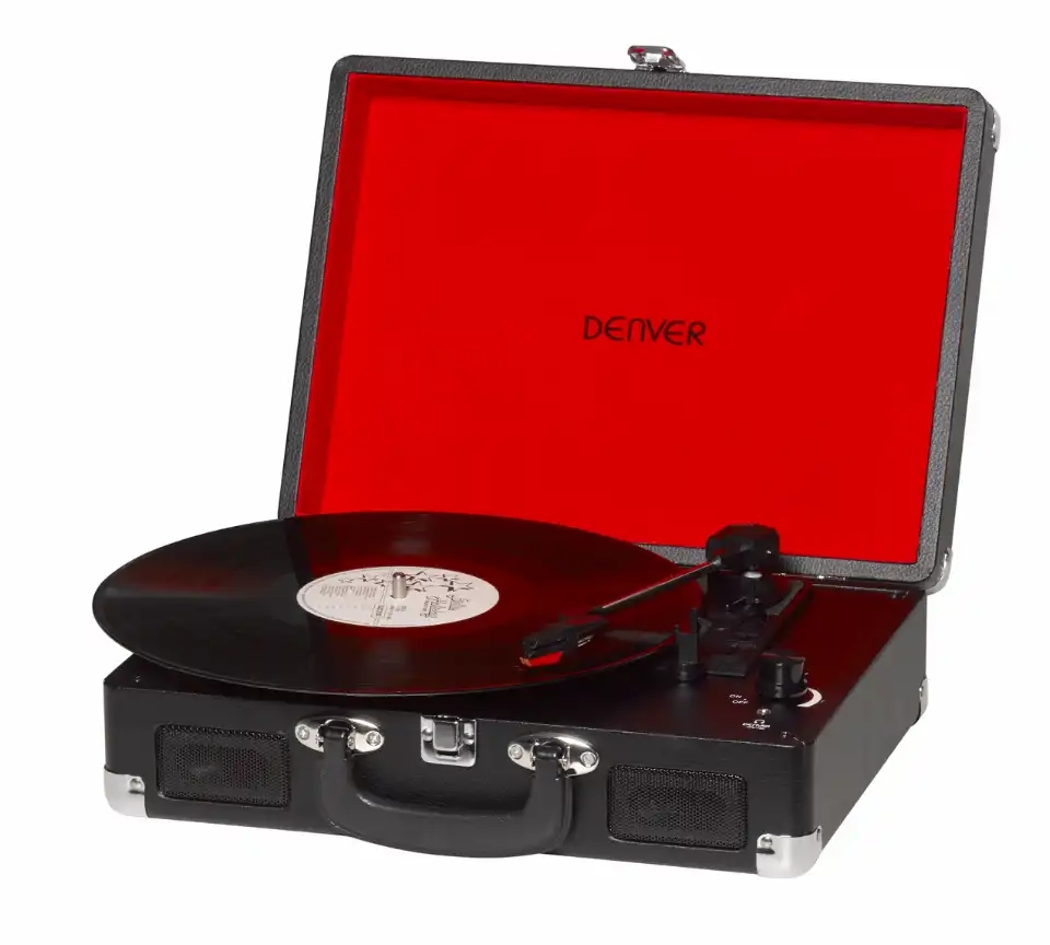 Gramofon Denver VPL-120 Manualny Napęd bezpośredni Czarny
