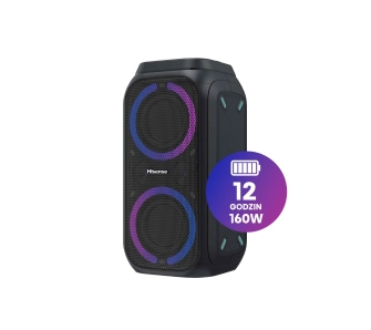 Power Audio Hisense Party Rocket 160 160W Bluetooth Karaoke Czarny
