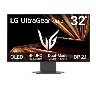 Monitor LG UltraGear 32GX870A 31,5" 4K OLED Dual Mode 240Hz/480Hz 0,03ms Gamingowy