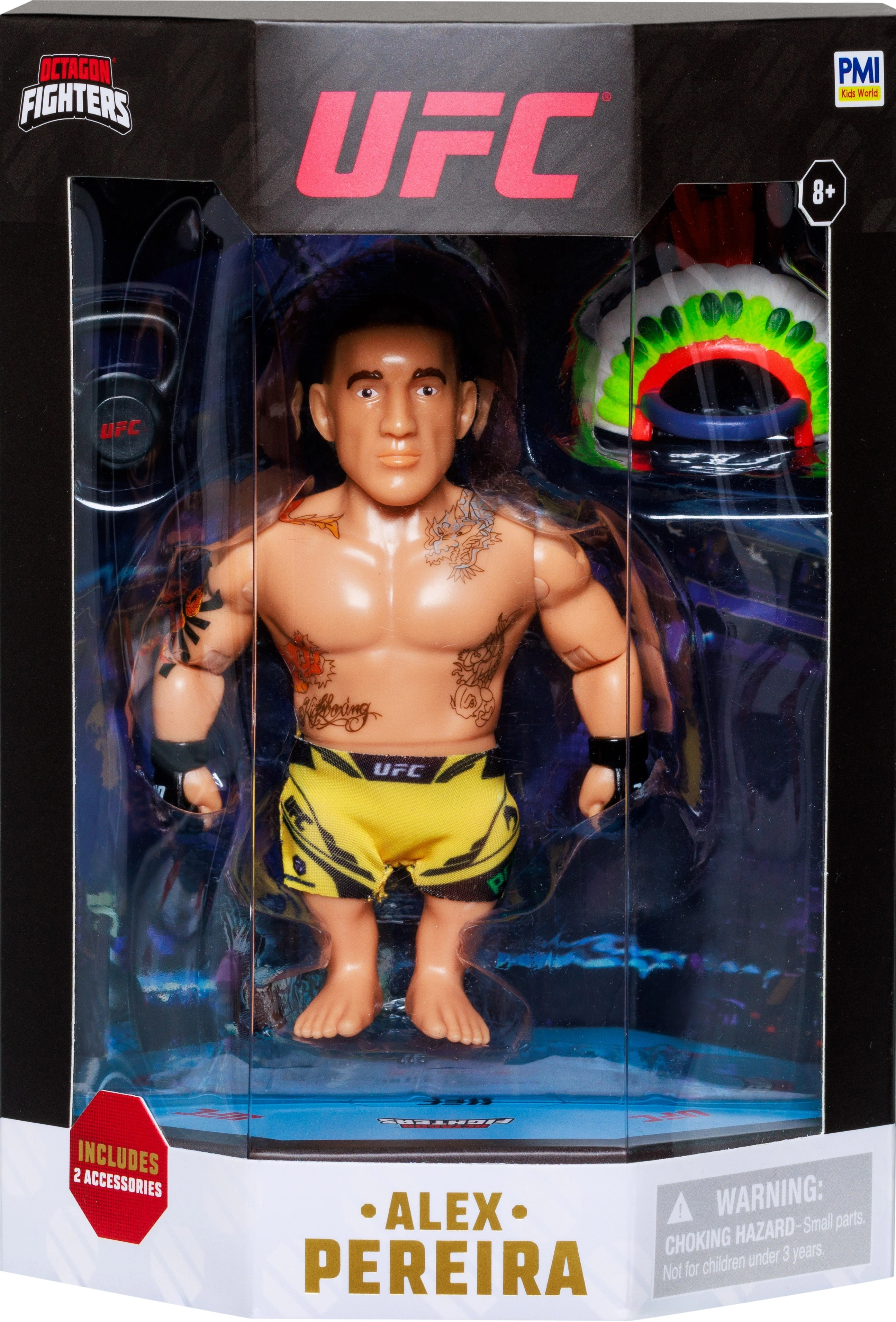 Figurka PMI Kids World UFC Octagon Fighters S1 Action Figure 11cm - Alex Pereira