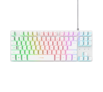 Klawiatura membranowa Trust GXT 833W Thado TKL Biały