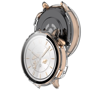 Nakładka na tarczę Bizon ze szkłem do OnePlus Watch 3 43 mm przezroczysty