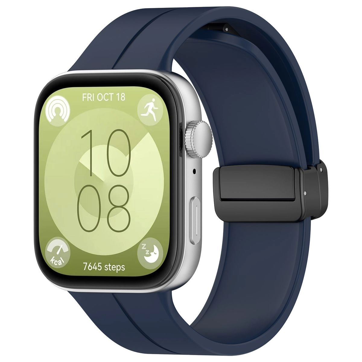 Pasek Bizon Strap Watch Silicone L do Huawei Watch Fit 4 / Huawei Watch Fit 4 Pro / Huawei Watch Fit 6 granatowy