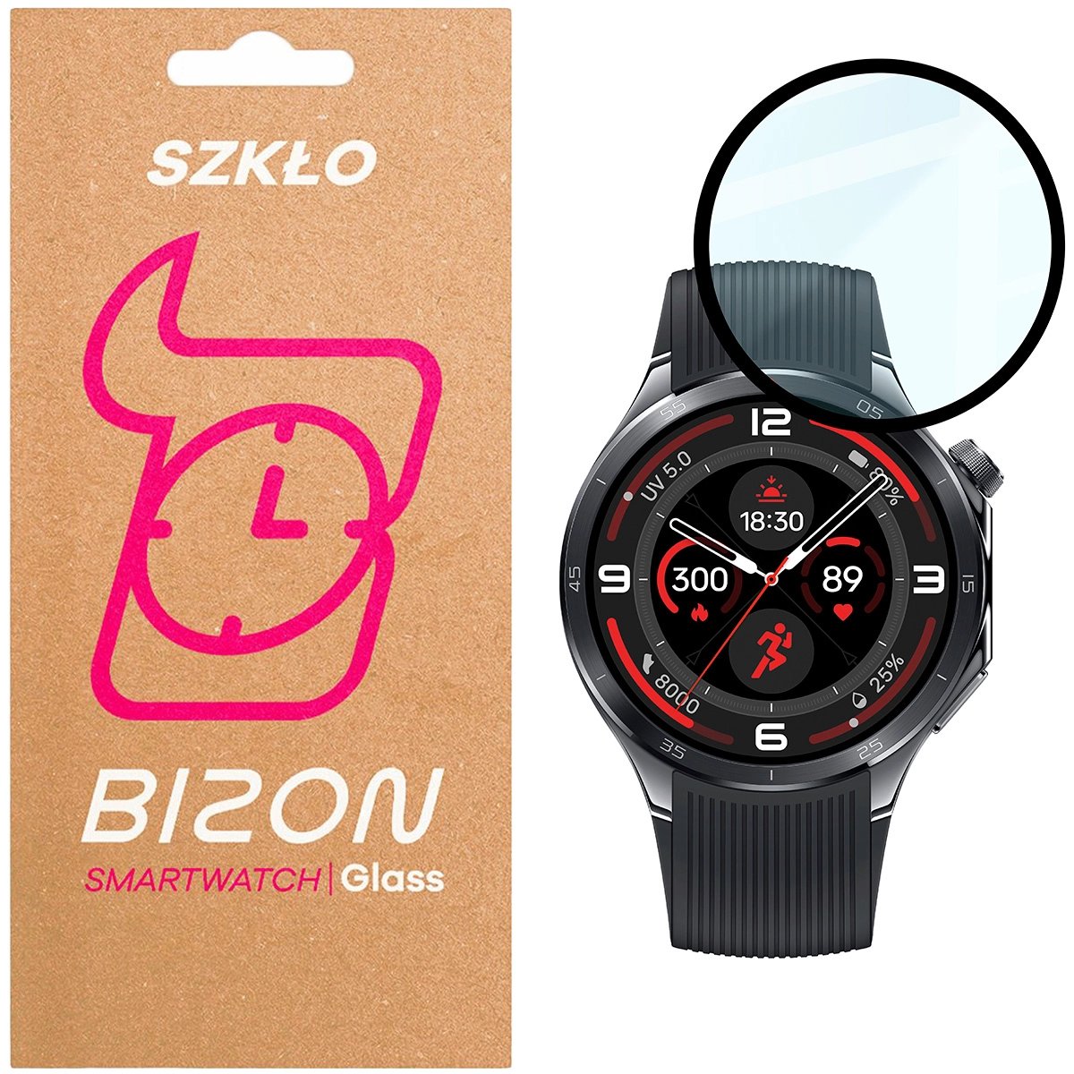 Szkło hybrydowe Bizon Edge Hybrid do OnePlus Watch 3