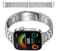 Bizon ze stali nierdzewnej Aura do Huawei Watch Fit 4 / Huawei Watch Fit 4 Pro / Huawei Watch Fit 3 srebrny