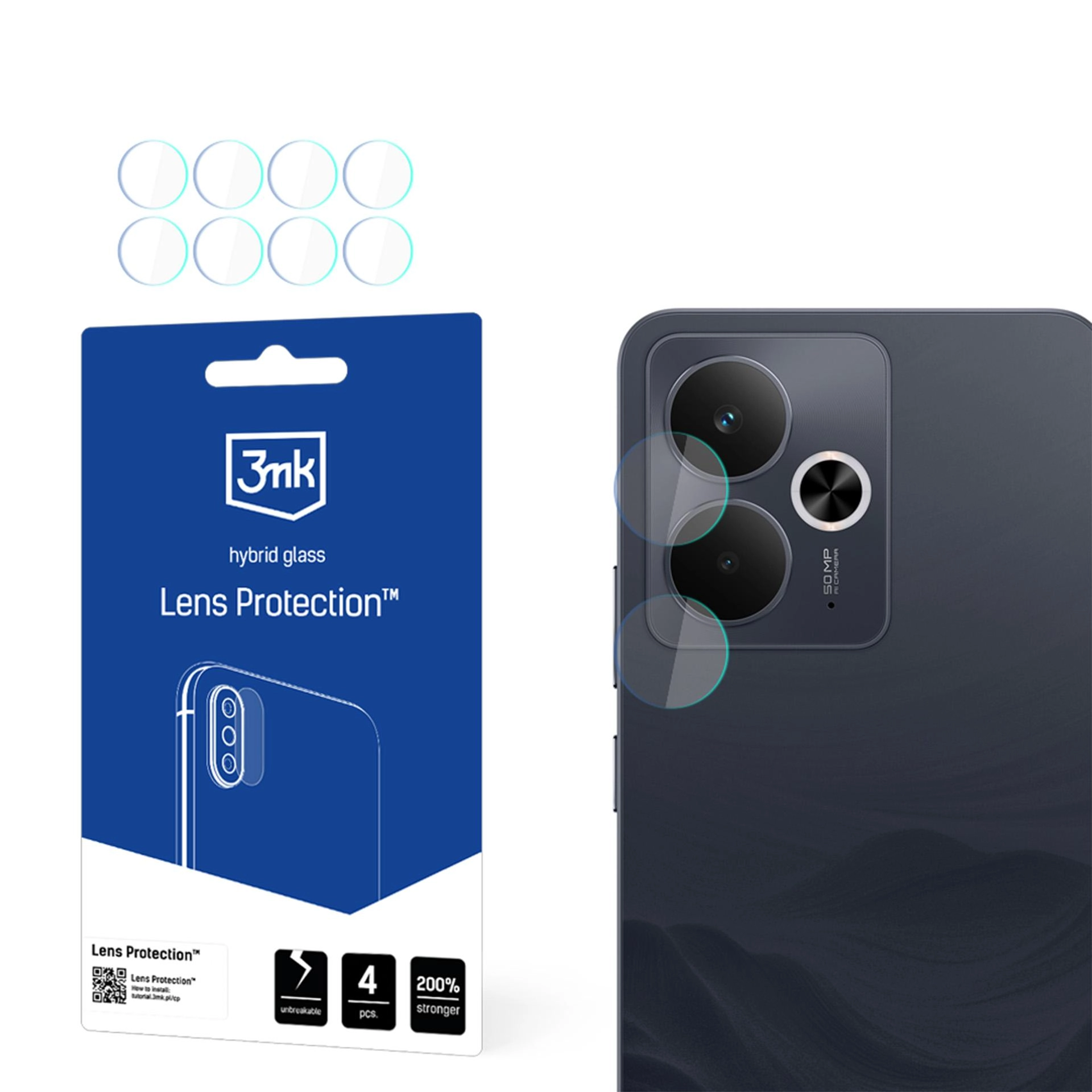 Szkło hybrydowe 3mk Lens Protection do Realme 14 5G / 14T 5G
