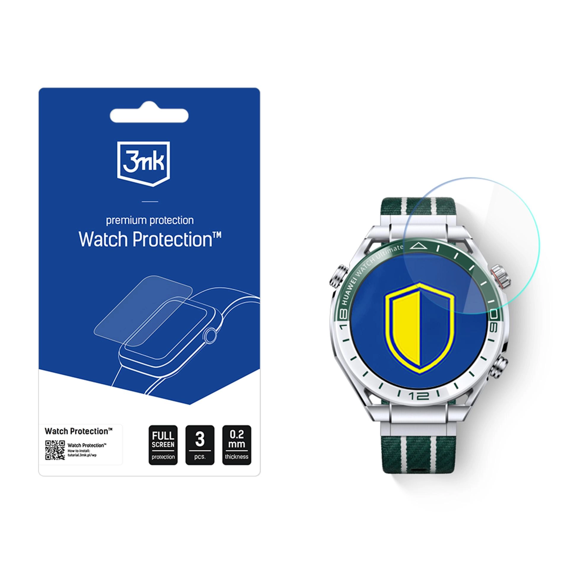 Szkło hybrydowe 3mk Watch Protection FlexibleGlass do Huawei Watch Ultimate 2