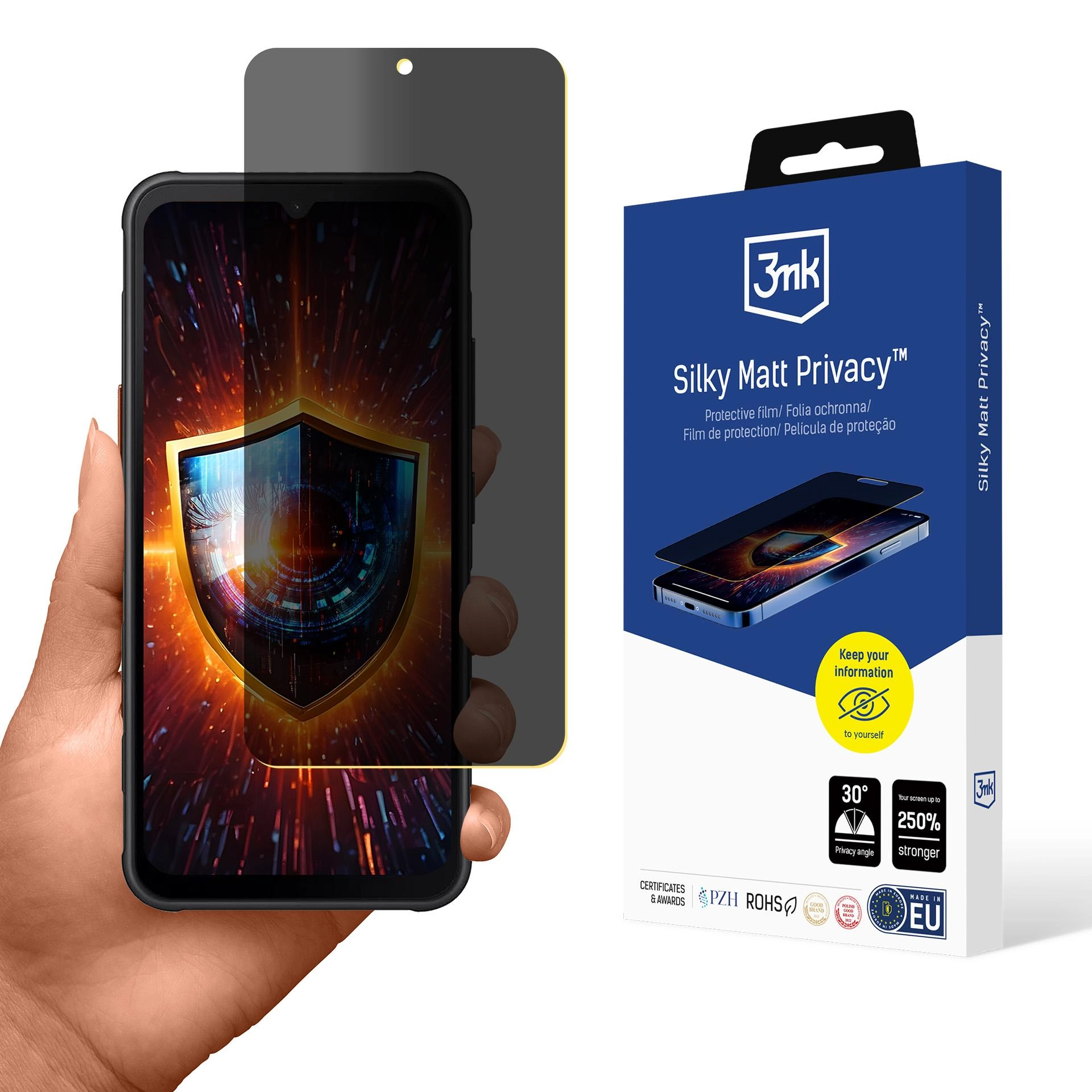 Folia ochronna 3mk Silky Matt Privacy do Samsung Galaxy XCover 7 Pro