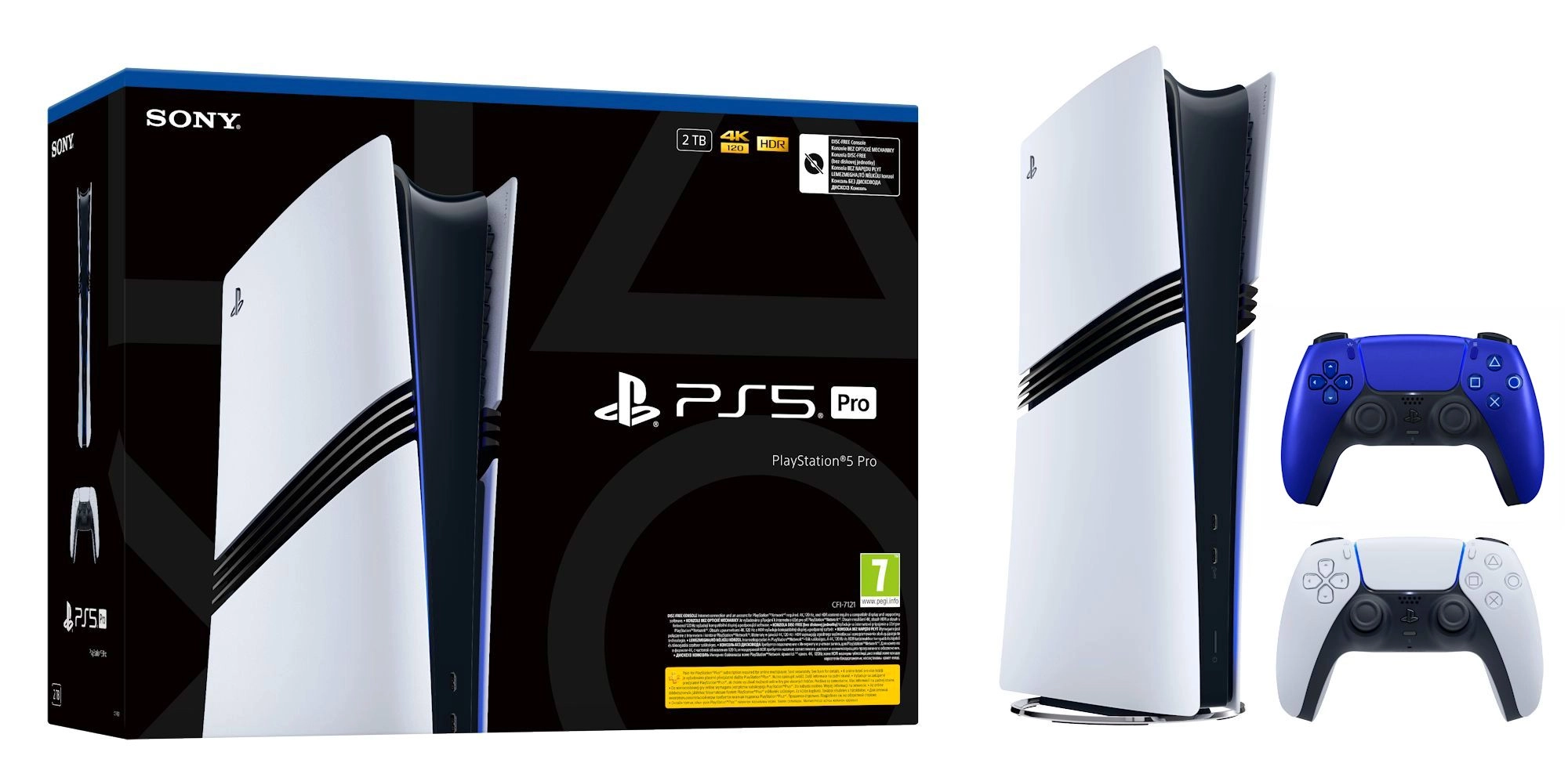 Konsola Sony PlayStation 5 Pro (PS5) 2TB + Dodatkowy Pad Wieczorny kobalt