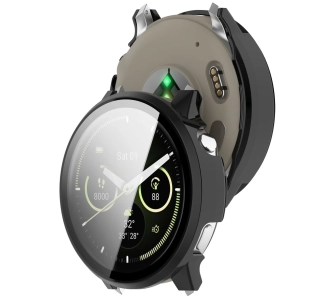 Nakładka na tarczę Bizon ze szkłem do Garmin Venu 4 41mm Czarny