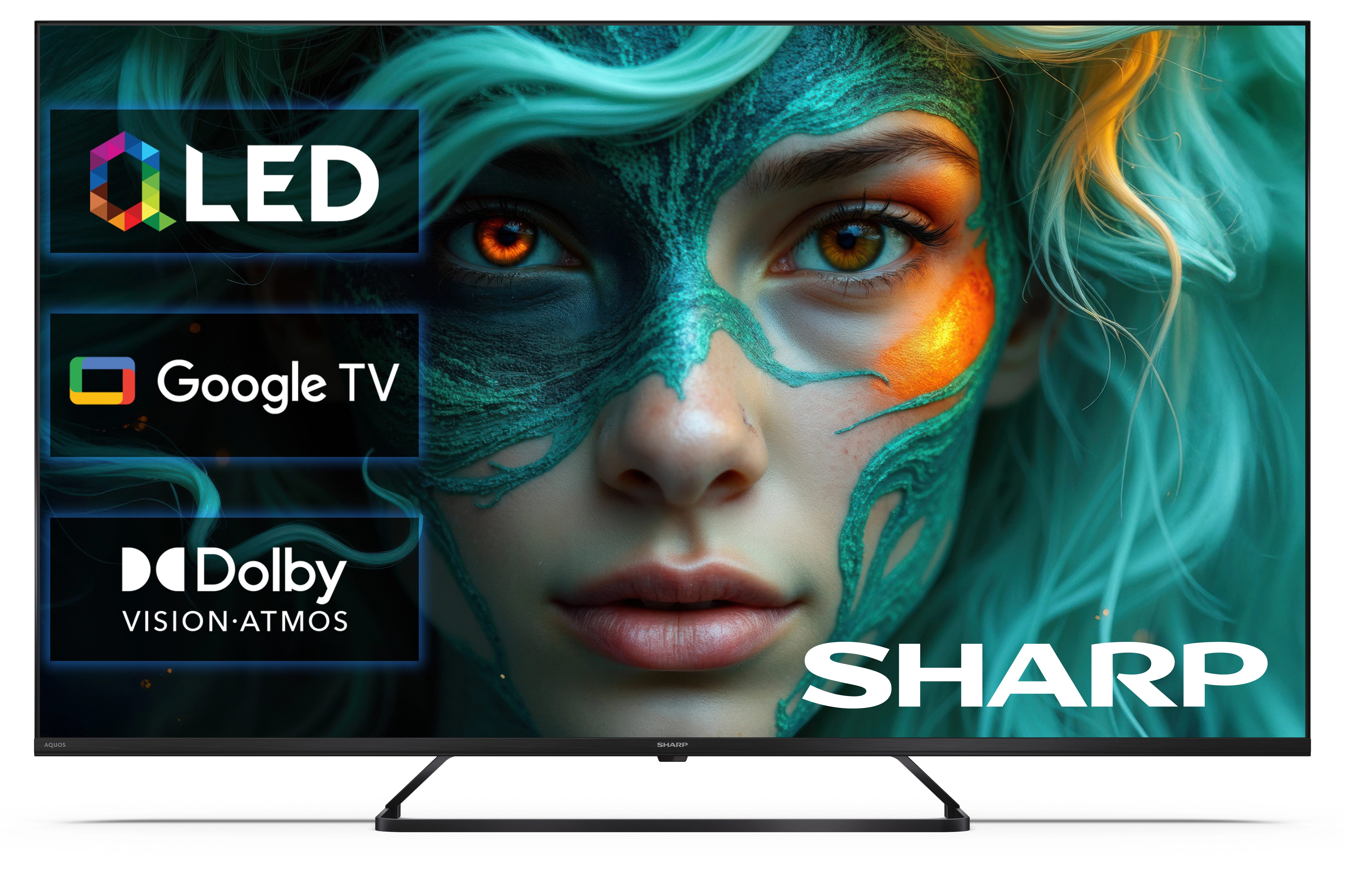 Telewizor Sharp 50HP6765E 50" QLED 4K Google TV Dolby Vision Dolby Atmos HDMI 2.1 DVB-T2