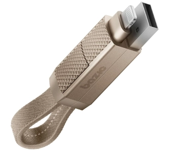 Kabel Bazic USB-A/USB-C do USB-C/Lightning 0,15m Złoty