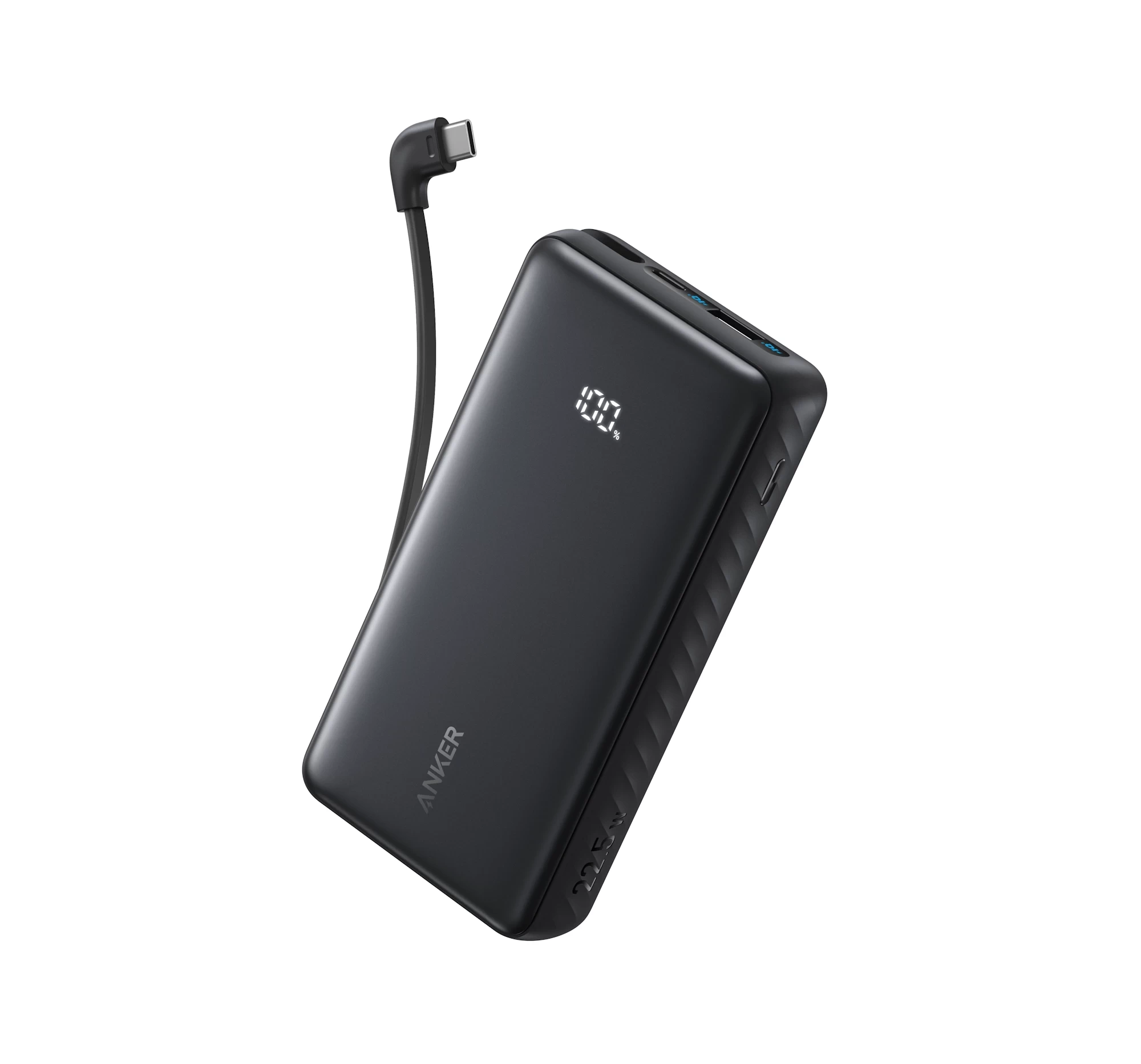 Powerbank Anker Zolo (A110EH11) 20000 mAh 22.5W Wbudowany kabel USB-C Czarny