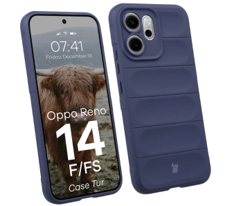 Etui Bizon Pancerne Tur do Oppo Reno 14 F / FS Granatowy