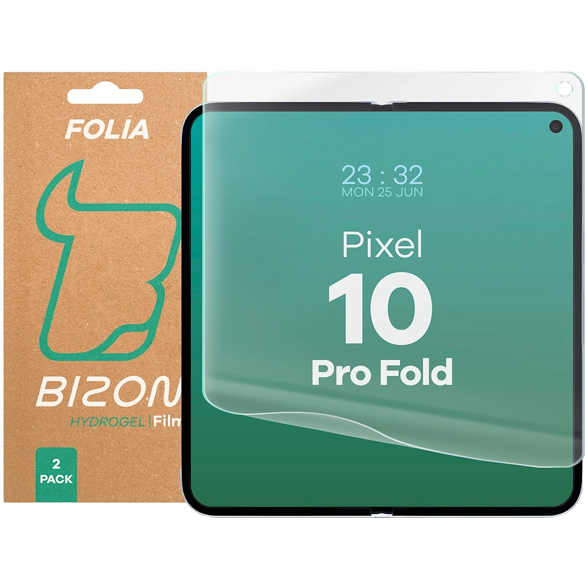 Folia hydrożelowa Bizon na środkowy ekran Hydrogel Mid Duo do Google Pixel 10 Pro Fold