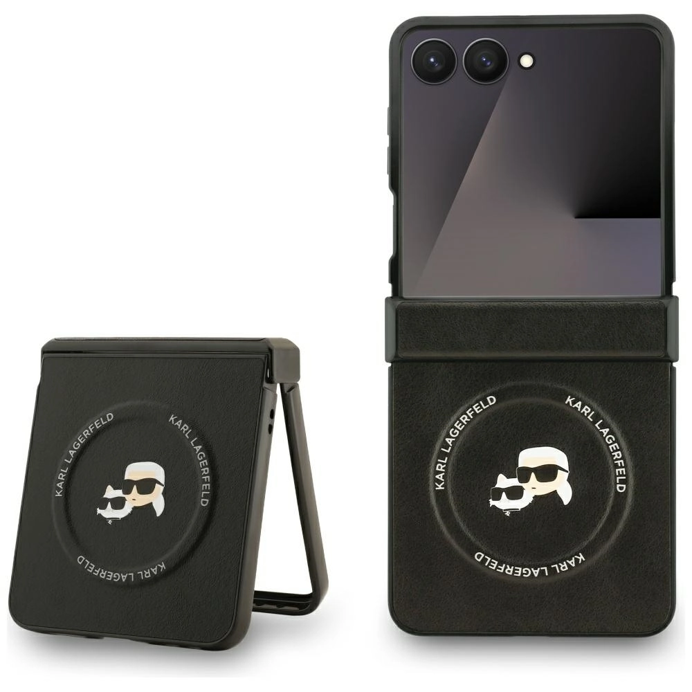 Karl Lagerfeld Karl&Choupette Pins MagSafe do Samsung Galaxy Z Flip7 Czarny