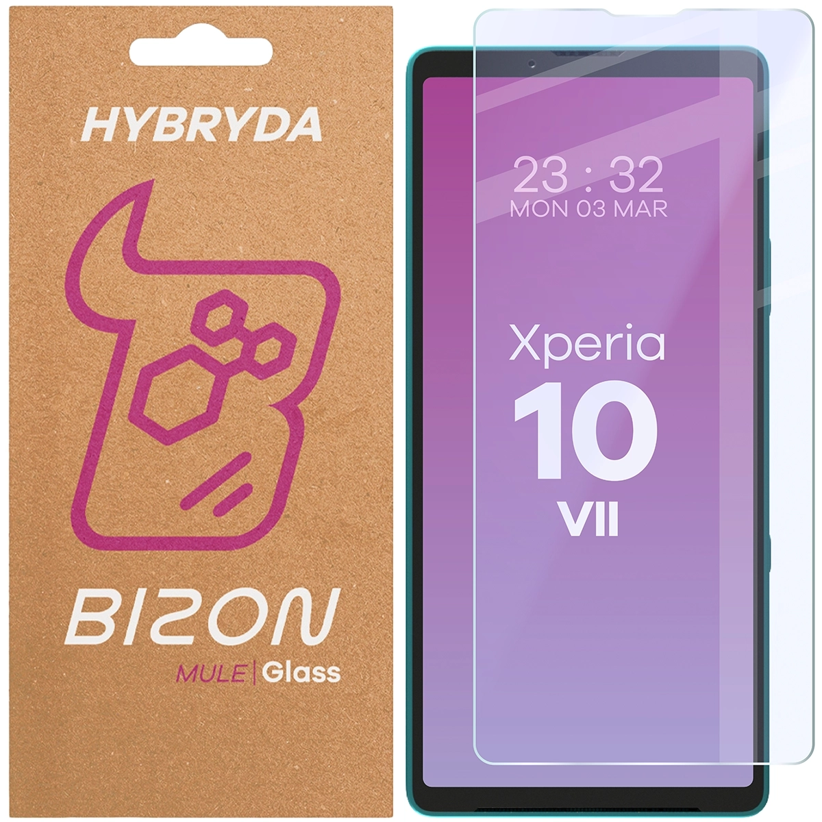 Szkło hybrydowe Bizon Elastyczne Mule do Sony Xperia 10 VII