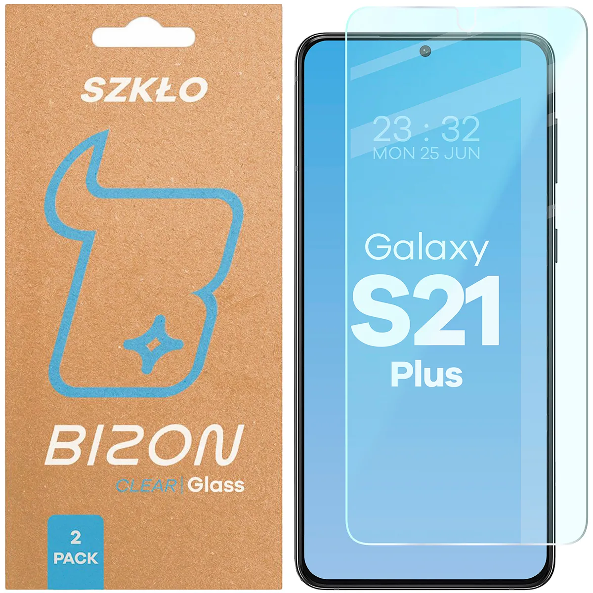 Szkło hartowane Bizon Clear Duo do Samsung Galaxy S21 Plus