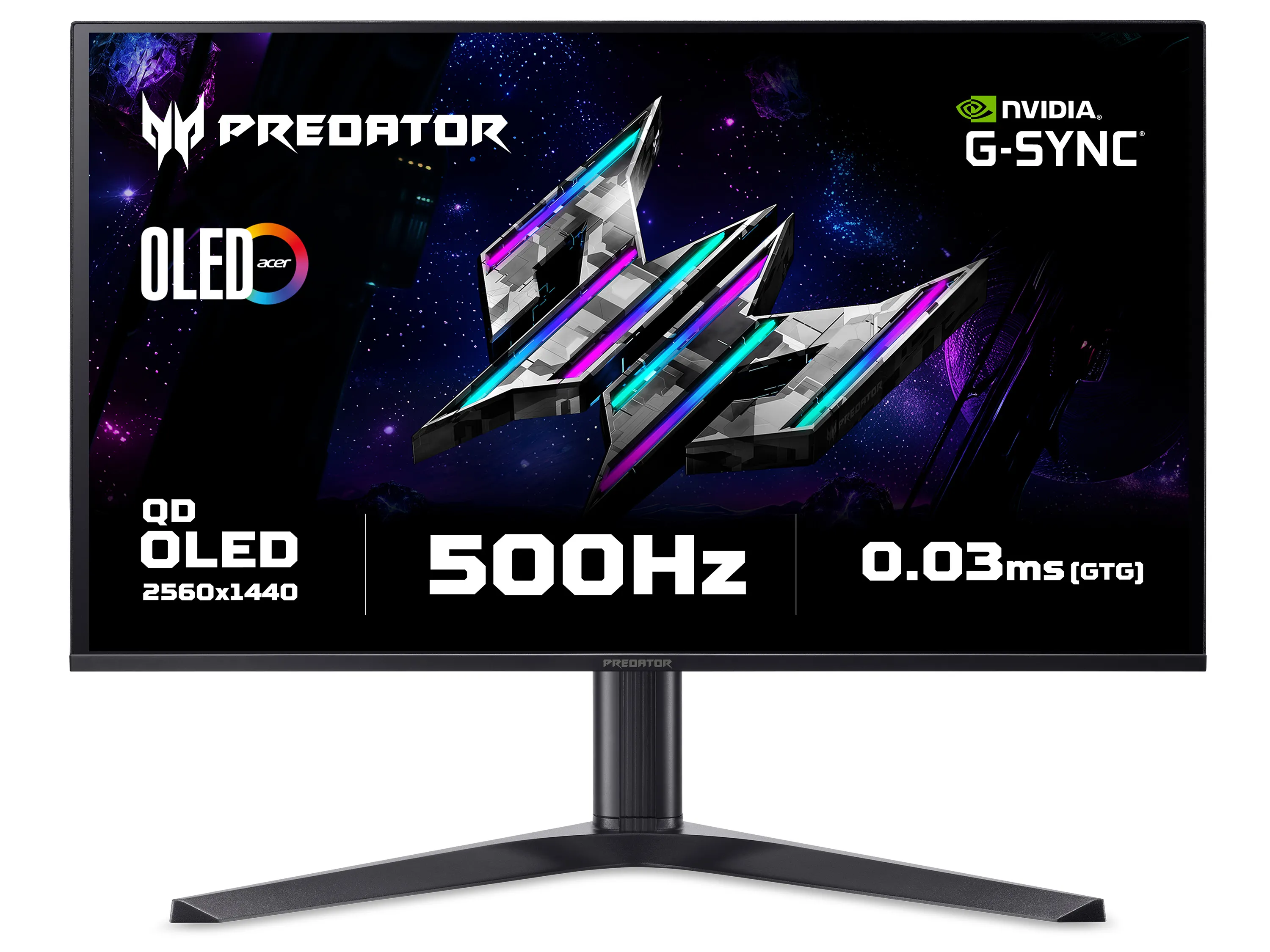 Monitor Acer Predator X27UF5bmiippruzx 26,5" 2K QD-OLED 500Hz 0,03ms Gamingowy