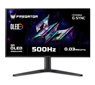 Monitor Acer Predator X27UF5bmiippruzx 26,5" 2K QD-OLED 500Hz 0,03ms Gamingowy
