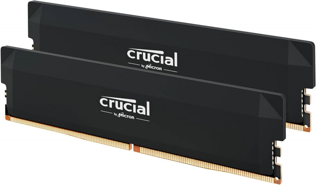 Pamięć RAM Crucial Pro OC DDR5 64GB (2x32GB) 6400 CL40 Czarny
