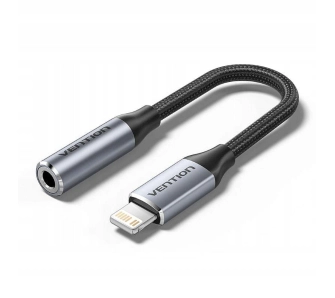 Adapter Vention BMBHA Lightning do jack 3,5mm DAC 0,1m Szary