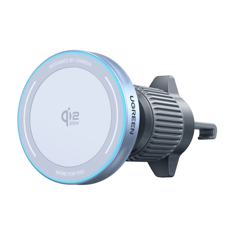 Ładowarka samochodowa UGREEN W758 Qi2 Magnetyczna 25W Szary