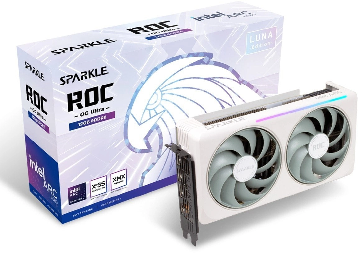 Karta graficzna SPARKLE Arc B580 ROC Luna OC Ultra 12GB GDDR6 192bit