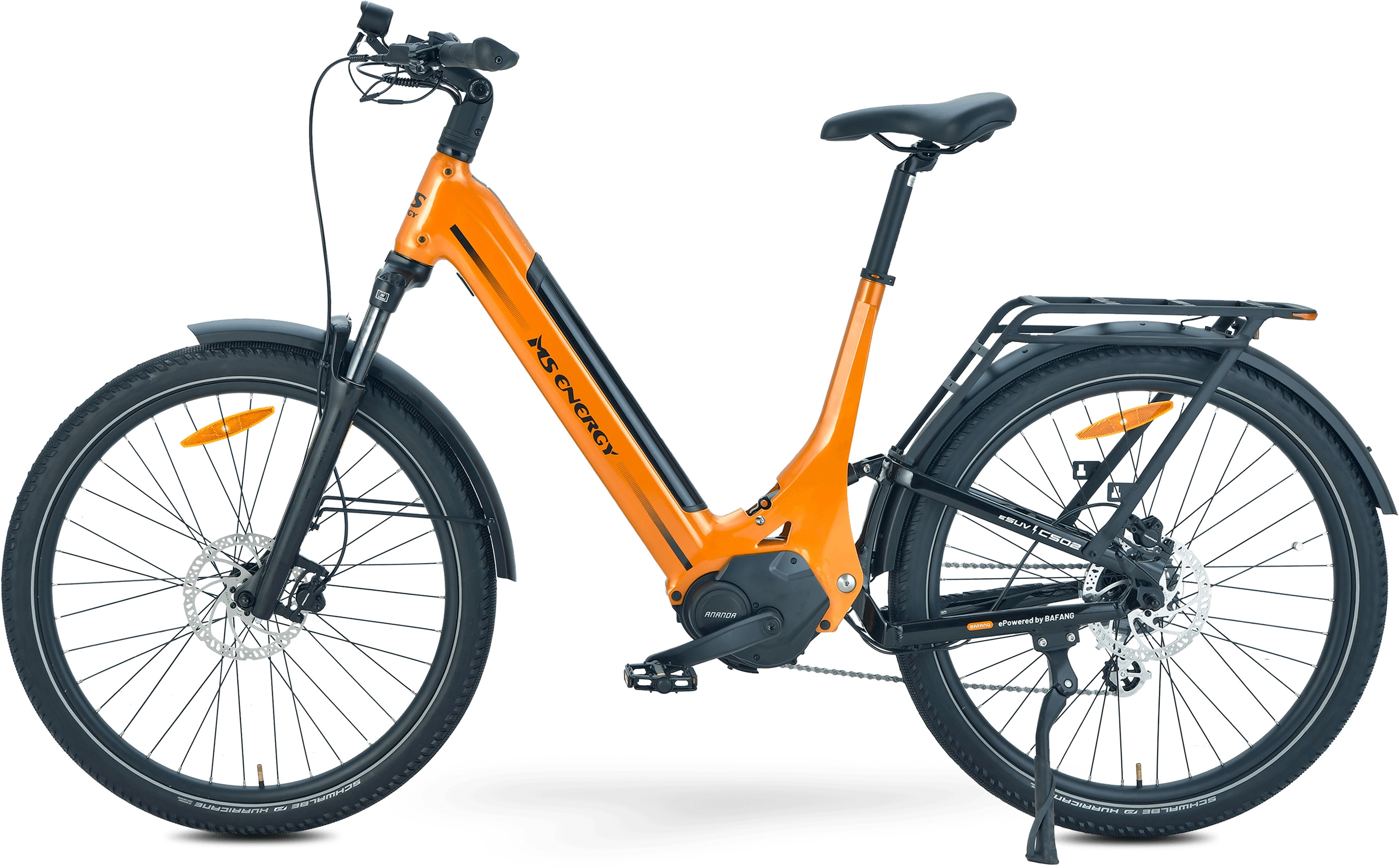 Rower elektryczny MS Energy C502 Pomarańczowy