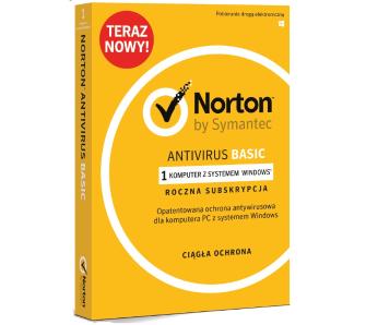 Antywirus Symantec Norton AntiVirus Basic 1 urządzenie/1 rok