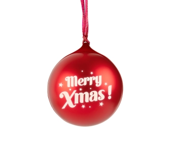 Głośnik Bluetooth BigBen XMASBALLRED Świecąca bombka świąteczna Czerwona