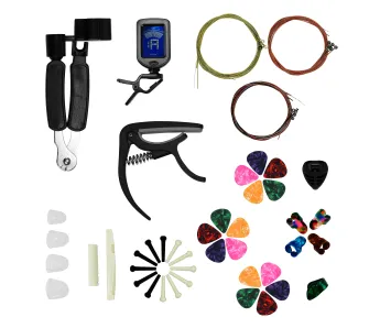 Zestaw akcesoriów Musicmate Do gitary akustycznej MM-A90 AcousticPack