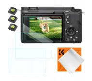 K&F 3x Zestaw Osłona Szkło 9H na Ekran Sony