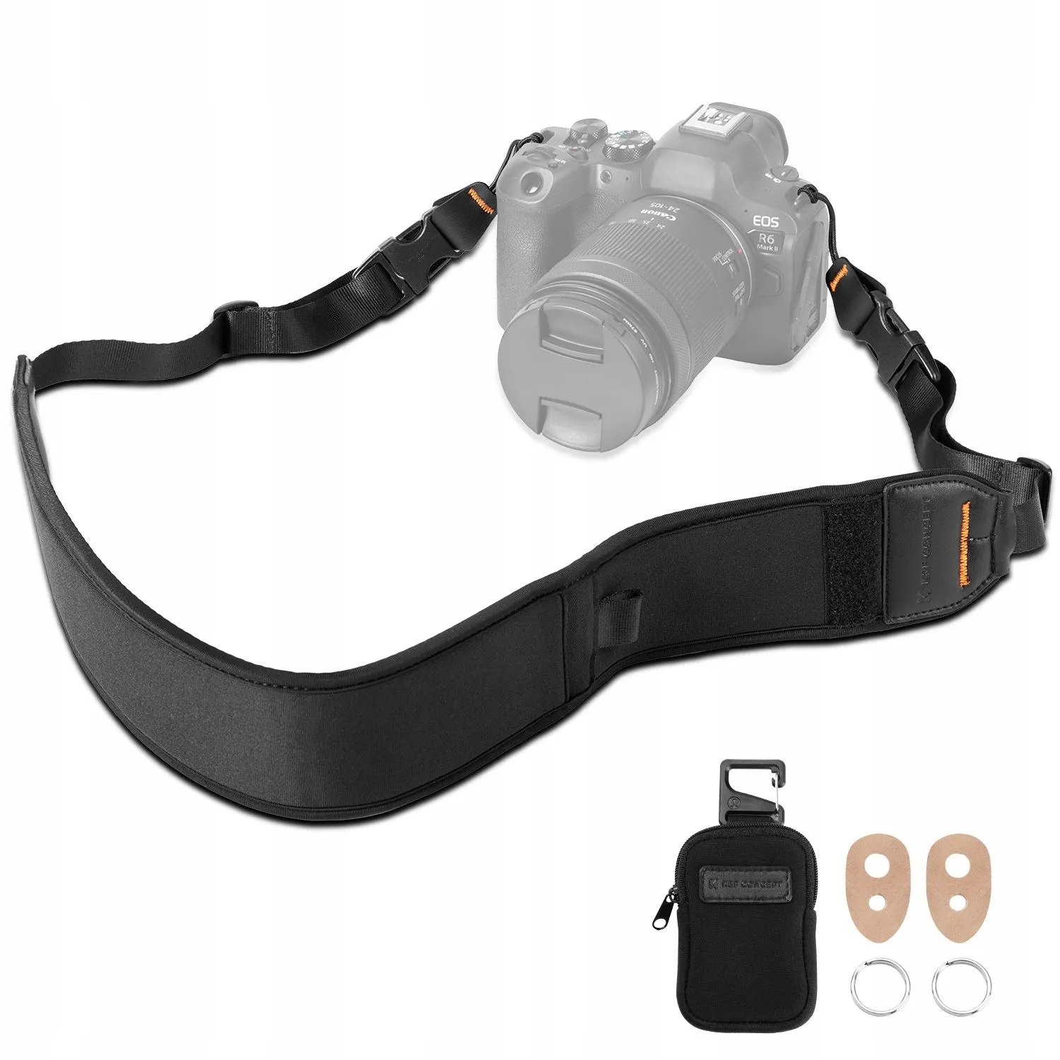 Pasek K&F Concept KF13.184 Neoprene na Szyję Ramię do Aparatu DSLR SLR Mirrorless Kamery Canon Nikon Sony
