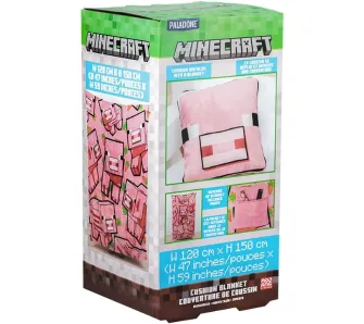 Poduszka-koc Paladone Minecraft Pig Cushion Blanket