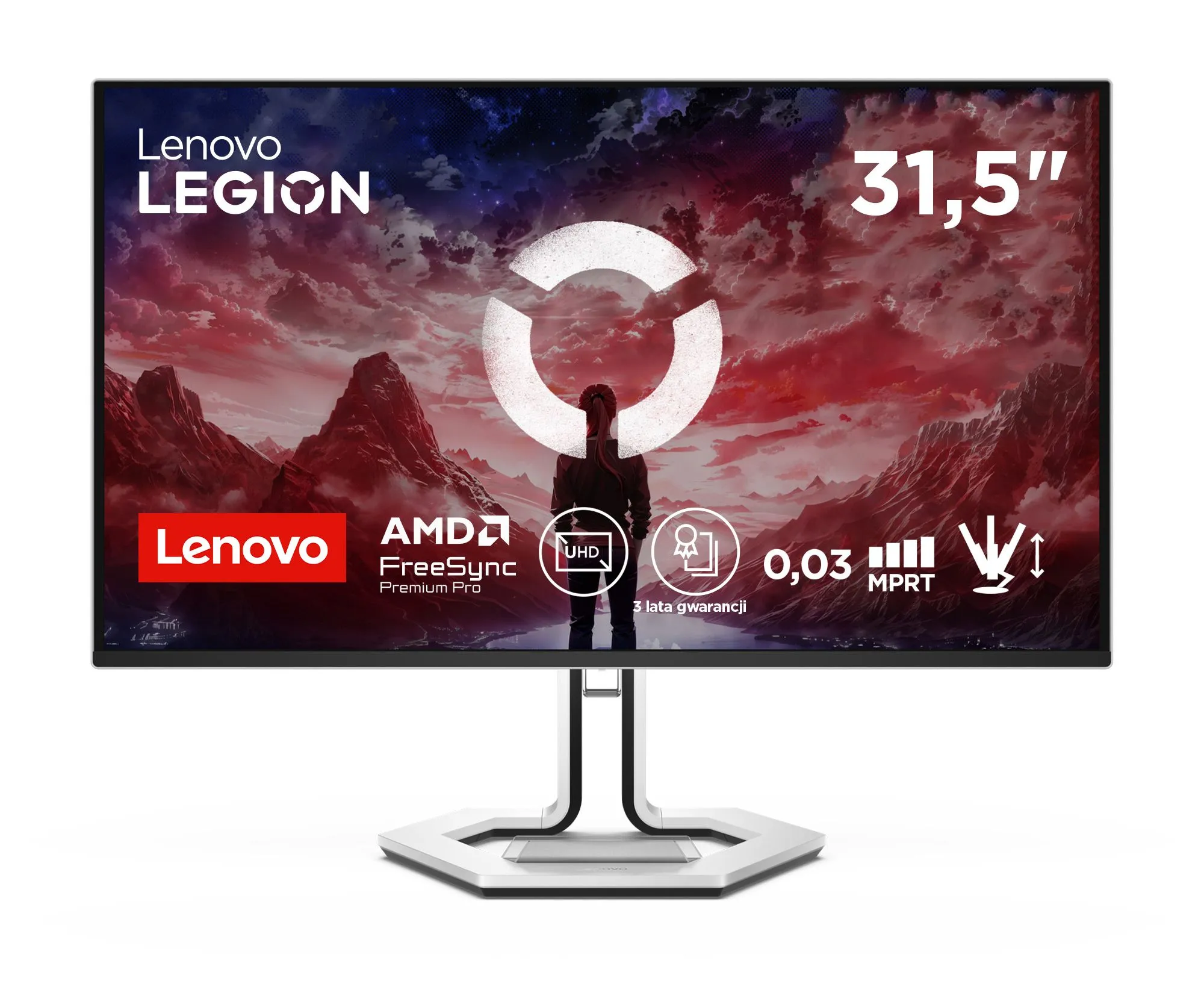 Monitor Lenovo Legion Pro 32UD-10 (69D0GACBEU) 31,5" 4K QD-OLED 240Hz 0,03ms Gamingowy