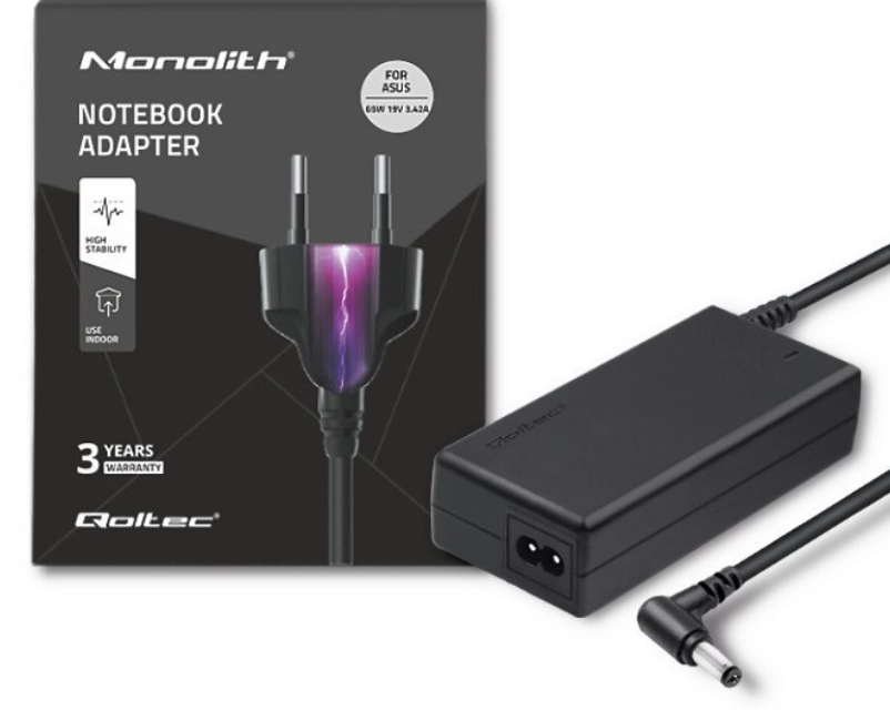 Zasilacz do laptopa Qoltec AD41P 65W do Asus