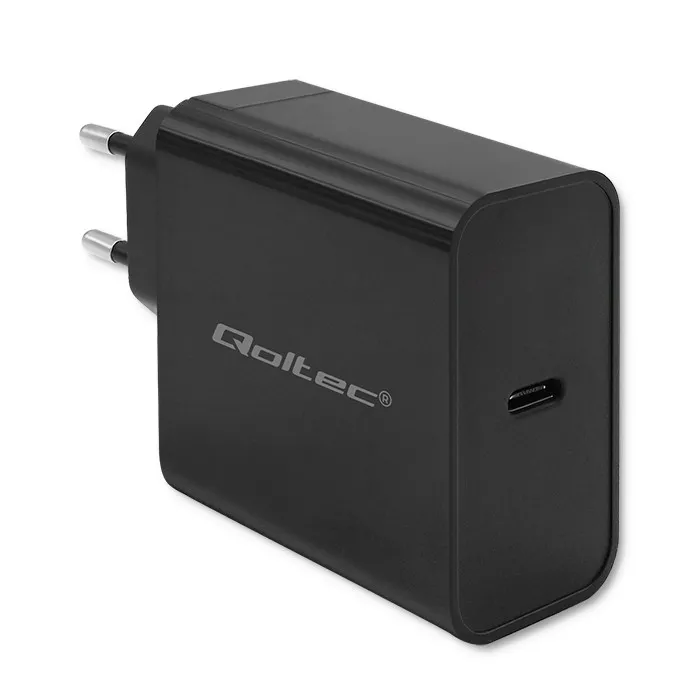 Ładowarka sieciowa Qoltec 52379 Super Quick PD USB-C 65W Czarny
