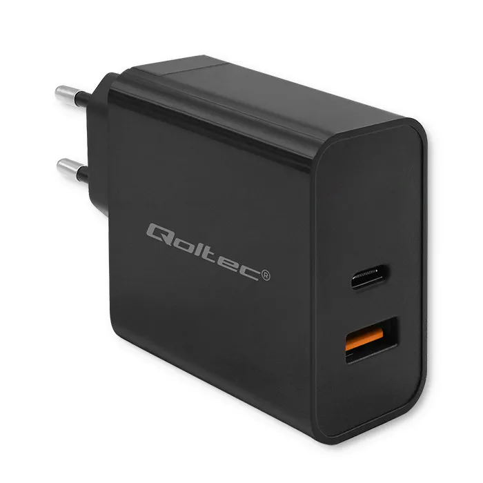 Ładowarka sieciowa Qoltec 52381 Super Quick PD USB-C 90W Czarny