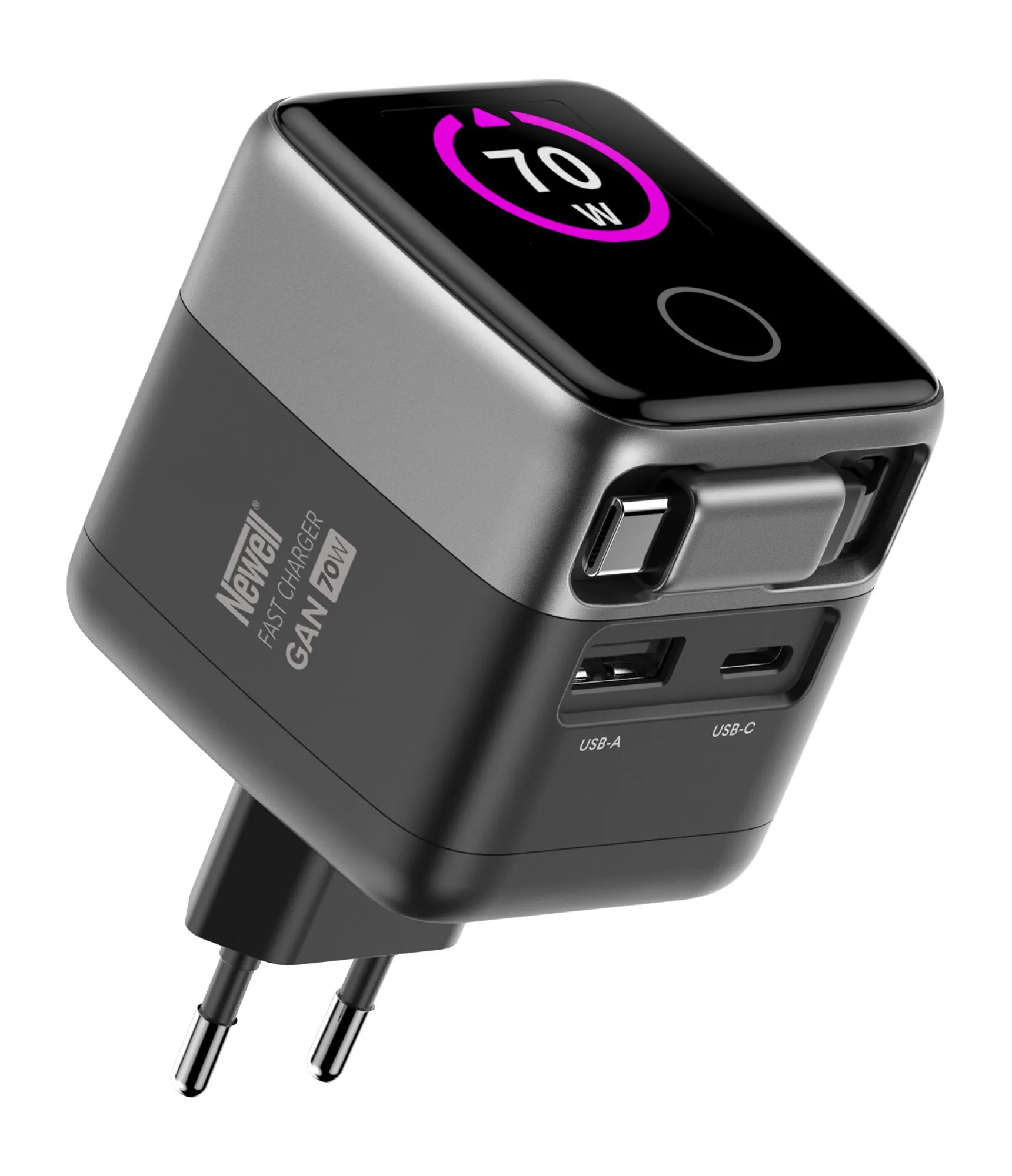 Ładowarka sieciowa Newell NL5012 GaN 70W Czarny