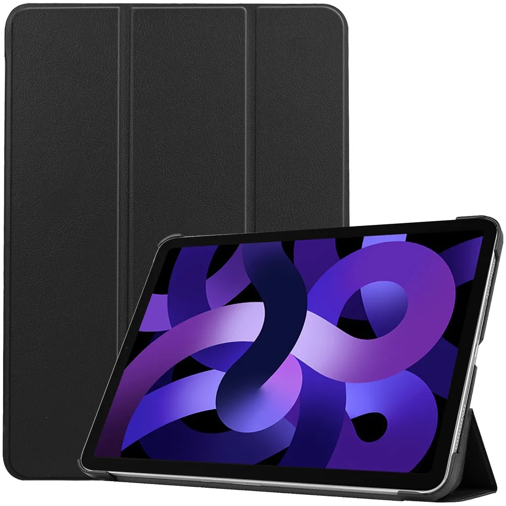 Bizon Case Tab Croc z klapką do iPad Air 11" / 10.9" 2025/2024/2022/2020 Czarny