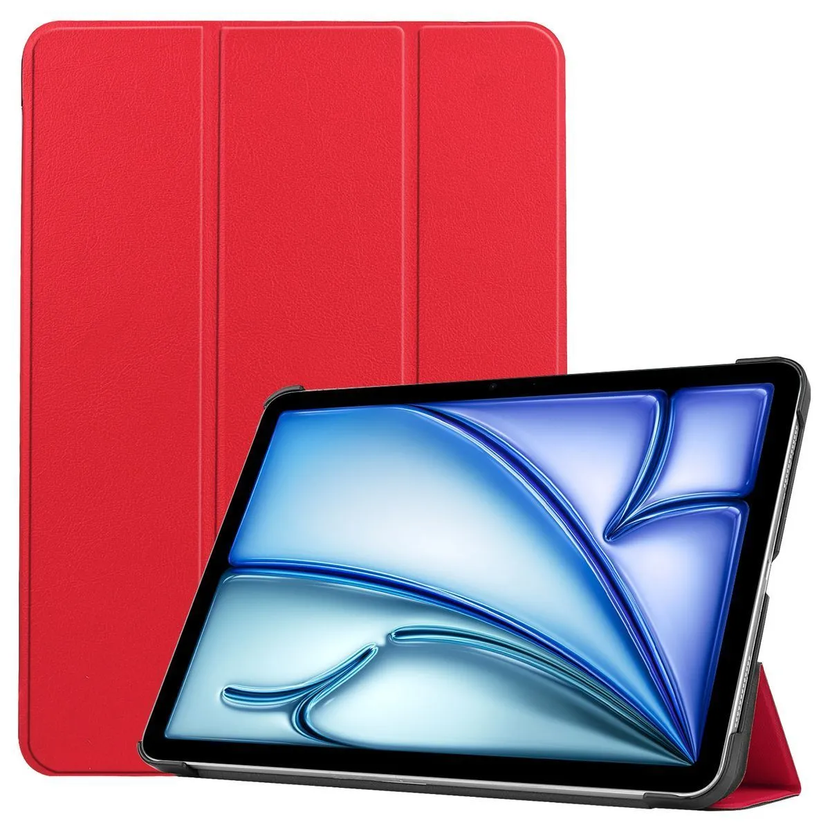 Etui na tablet Bizon Case Tab Croc z klapką do iPad Air 13" 2025 / 2024 Czerwony