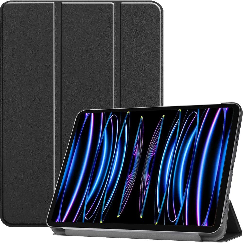 Etui na tablet Bizon Case Tab Croc z klapką do iPad Pro 11 2022/2021/2020/2018 Czarny