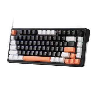 Klawiatura magnetyczna Redragon K714WBO-RGB Landshaker Magnetic Switch Czarno-Biały