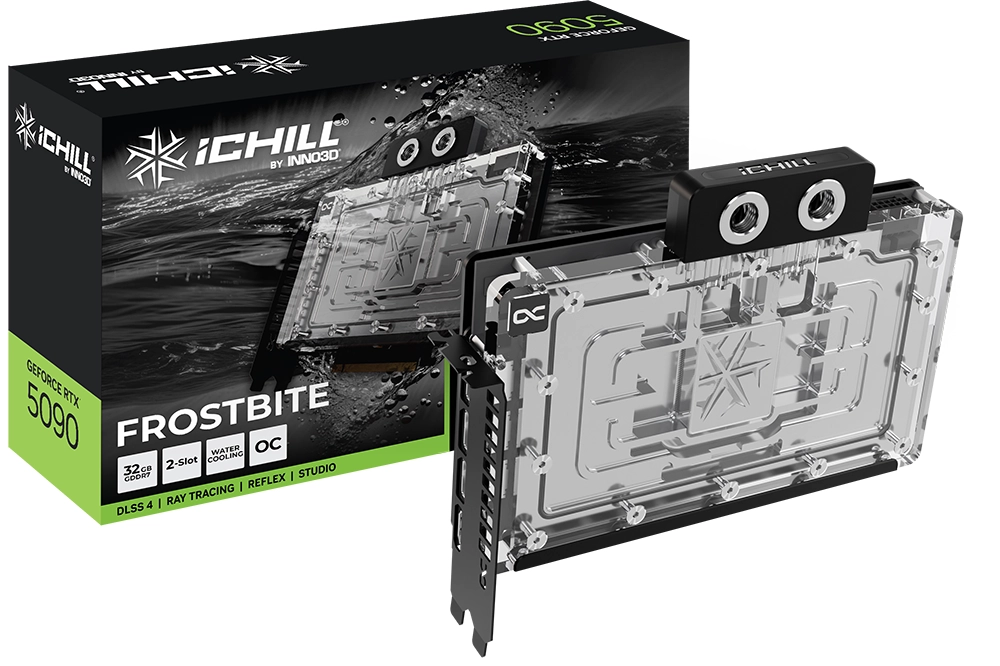 Karta graficzna Inno3D GeForce RTX 5090 iCHILL Frostbite 32GB GDDR7 512bit DLSS 4