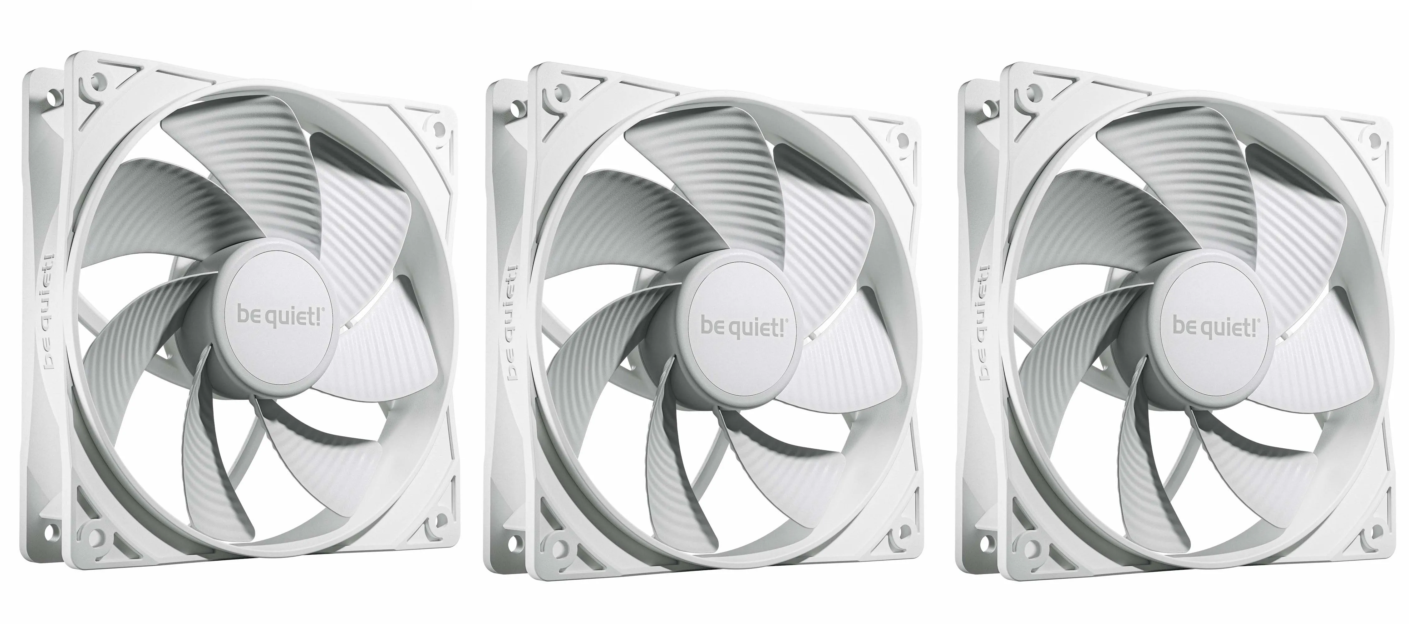 Zestaw wentylatorów be quiet! Pure Wings 3 PWM Reverse 120mm 3szt. Biały