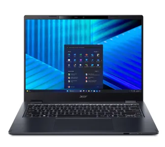 Laptop biznesowy Acer TravelMate P4 14 TMP414-55-TCO 14" Ultra 5 225U 16GB RAM 512GB Dysk SSD Win11 Pro Niebieski Funkcje AI