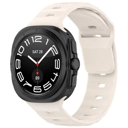 Pasek Bizon Strap Watch Silicone G do Samsung Galaxy Watch Ultra 2 / 1 47mm Beżowy